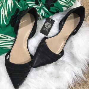 Vince Camuto Leather Flats Pointy Toe